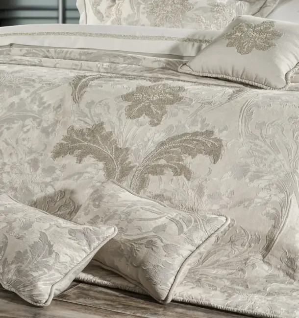 روتختی دو نفره نقره ای ۱۲ پارچه برند zebra casa مدل gisele