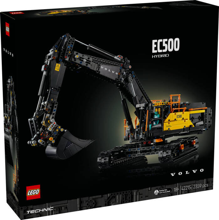 لگو بیل مکانیکی سری تکنیک اسباب بازی کد 42215 مدل technic Volvo ec500 hybrid