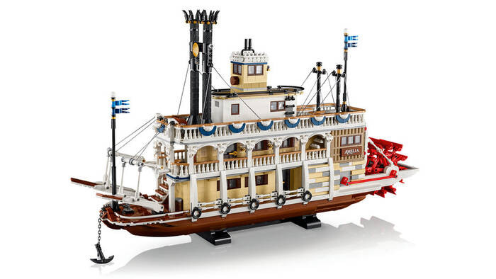 لگو کشتی بخار رودخانه کد 21356 مدل ideas river steamboat