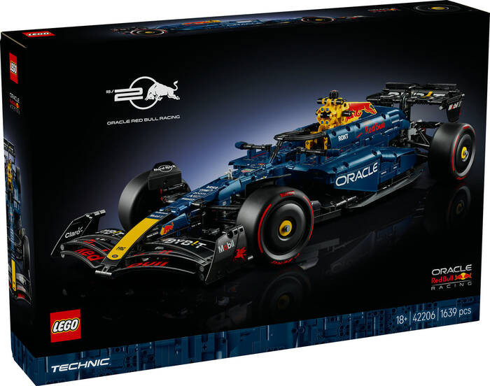 لگو سری تکنیک ماشین فرمول یک رد بول کد 42206 مدل oracle Red Bull racing