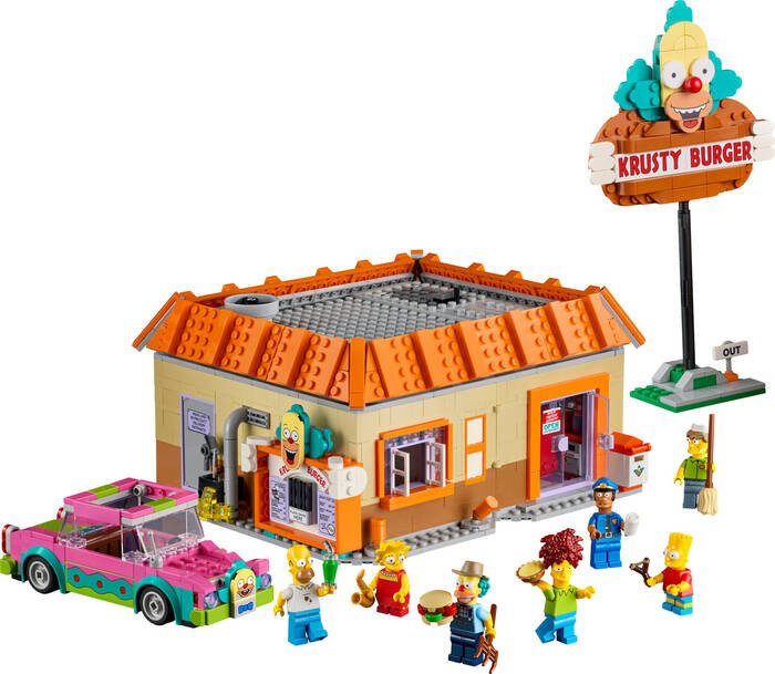 لگو سری ایکونز سیمپسون کد 10352 مدل the Simpsons Krusty burger