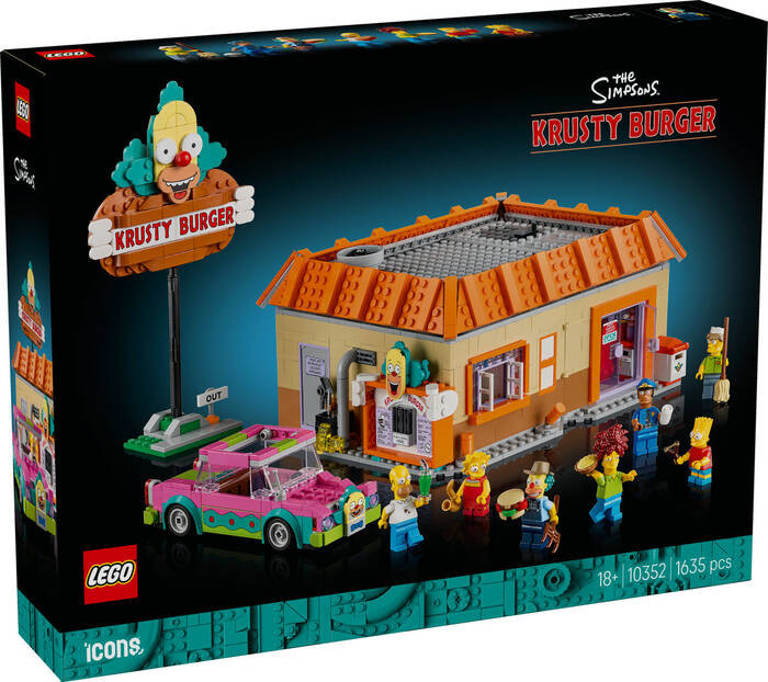 لگو سری ایکونز سیمپسون کد 10352 مدل the Simpsons Krusty burger