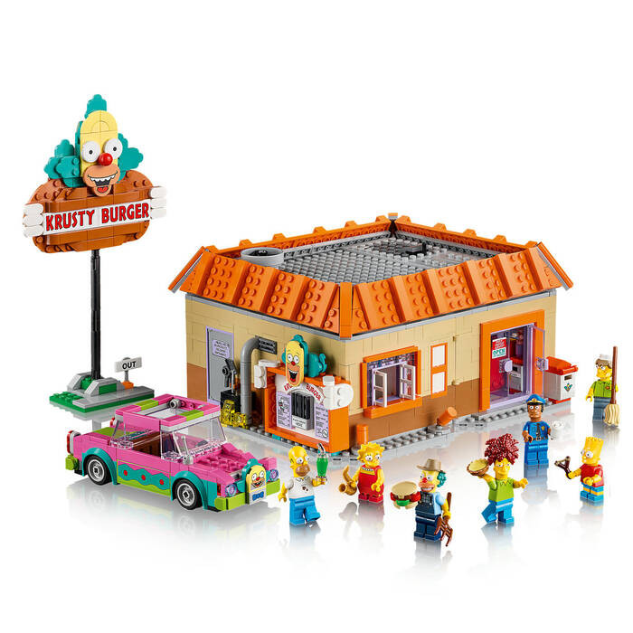 لگو سری ایکونز سیمپسون کد 10352 مدل the Simpsons Krusty burger