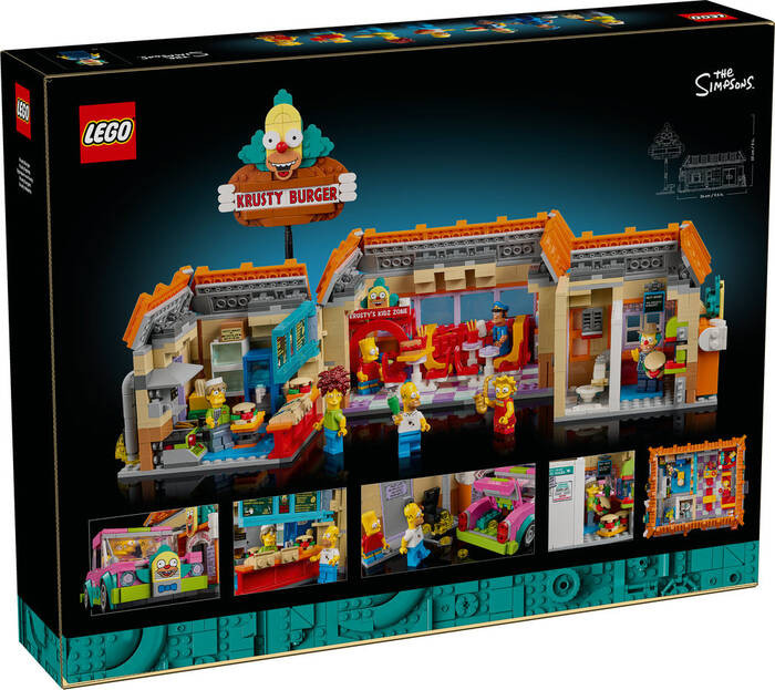 لگو سری ایکونز سیمپسون کد 10352 مدل the Simpsons Krusty burger