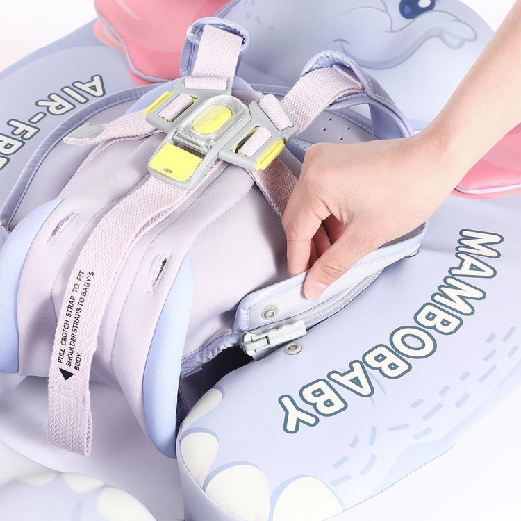 پک شناور نوزاد برند Mambobaby طرح فیل، ایمن، دارای سایهبان و تکیهگاه پا