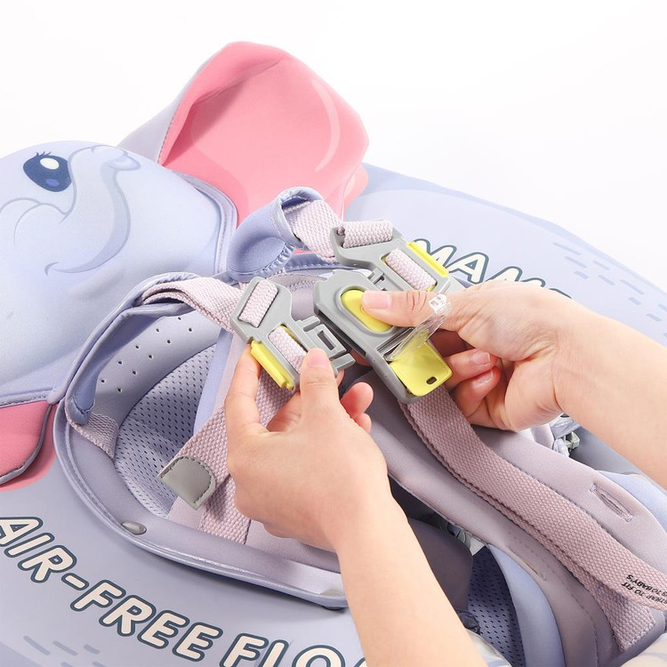 پک شناور نوزاد برند Mambobaby طرح فیل، ایمن، دارای سایهبان و تکیهگاه پا