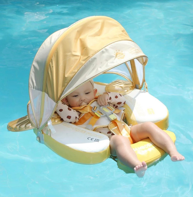 تیوب و شناور شنای کودک و نوزاد برند Mambobaby مدل سایبان دار