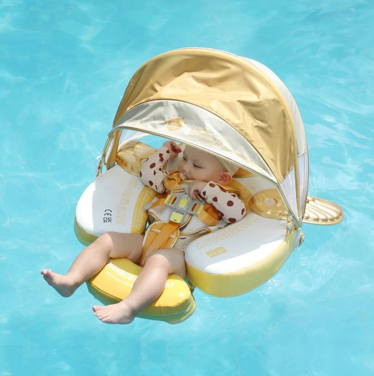 تیوب و شناور شنای کودک و نوزاد برند Mambobaby مدل سایبان دار